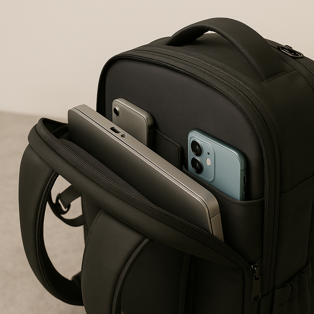 Reisetasche Herren Handgepäck 36–55L – Wasserdicht & Kompressionssystem