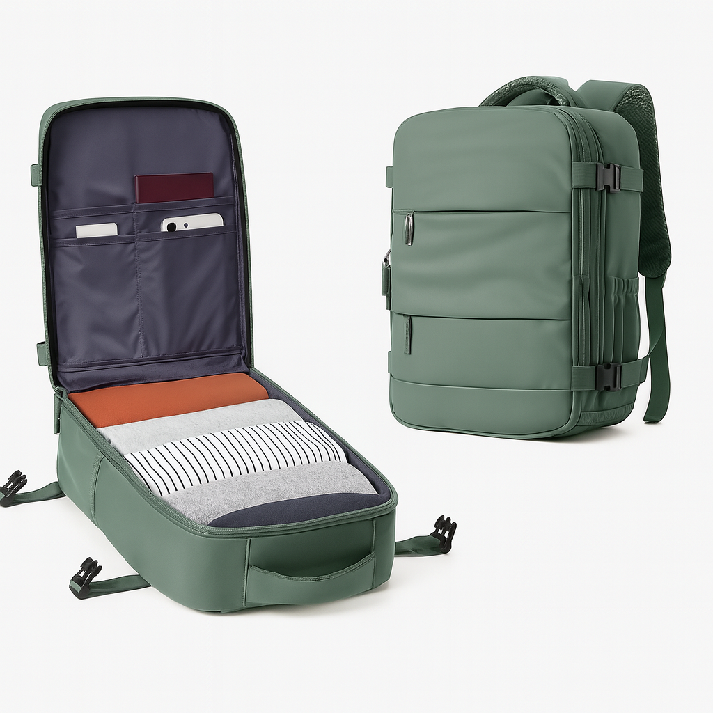 Kabinen-Reisetasche Handgepäck 20–35L – Kompatibel mit Ryanair & wasserdicht