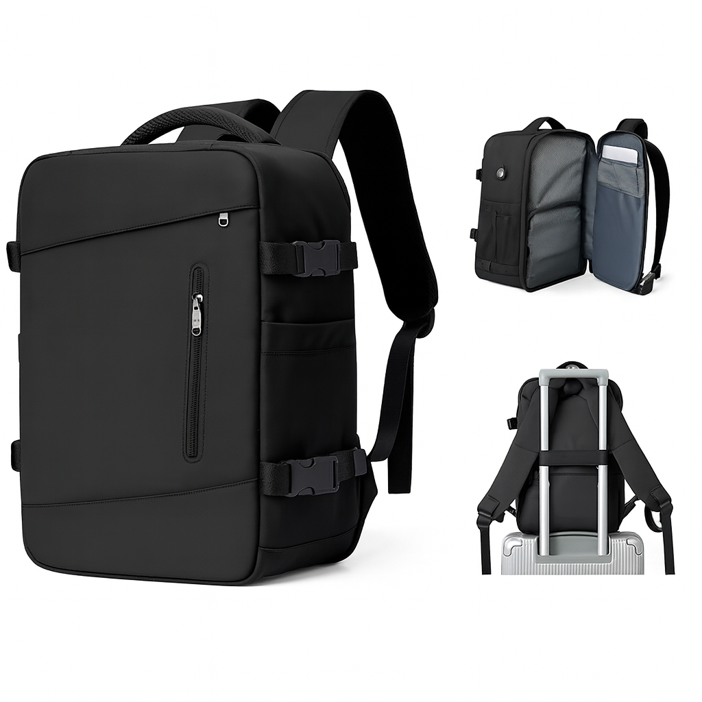 Reisetasche Herren 36–45L – Multifunktional, Wasserdicht & Laptopfach 17 Zoll