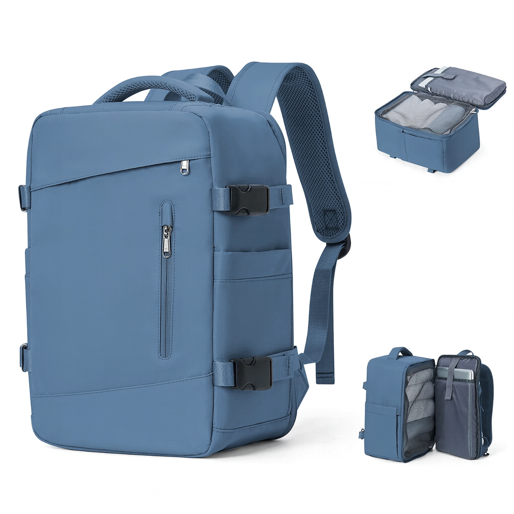 Reisetasche Herren 36–45L – Multifunktional, Wasserdicht & Laptopfach 17 Zoll
