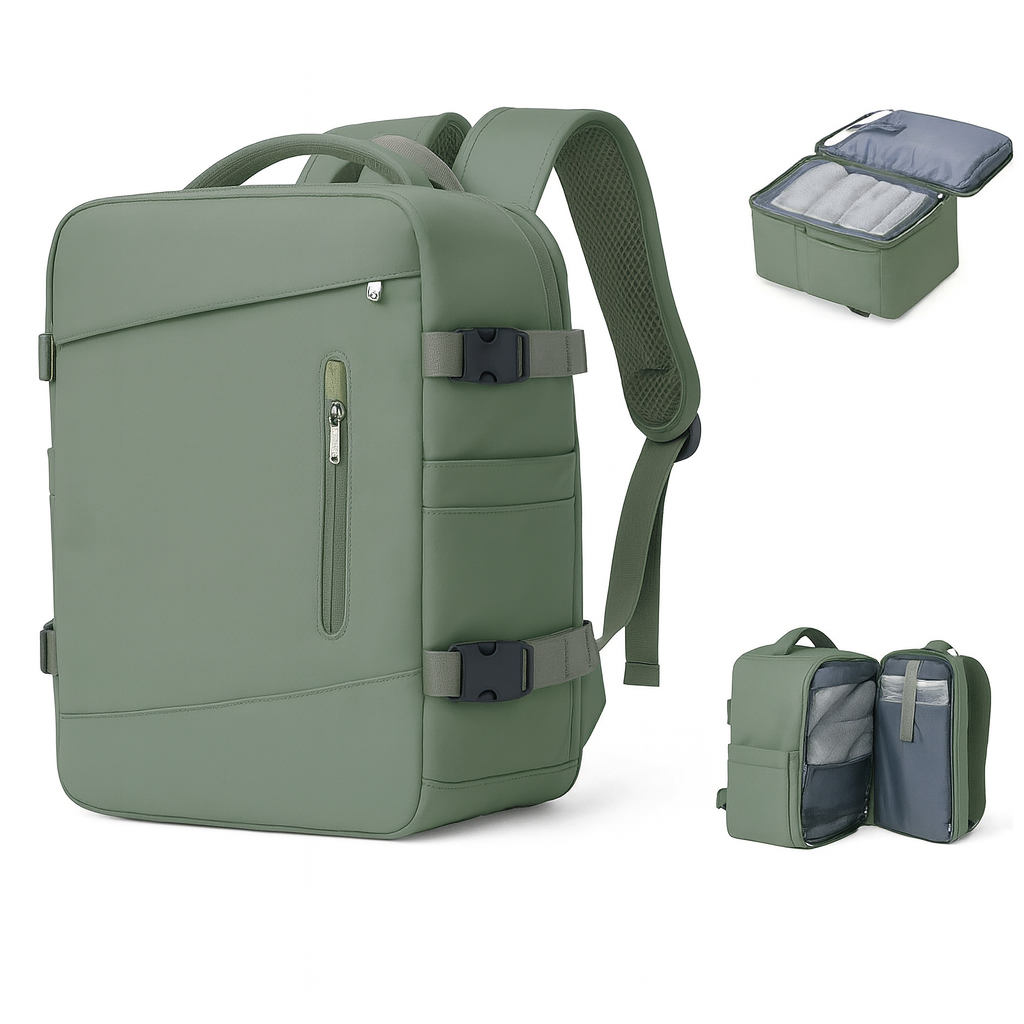 Reisetasche Herren 36–45L – Multifunktional, Wasserdicht & Laptopfach 17 Zoll