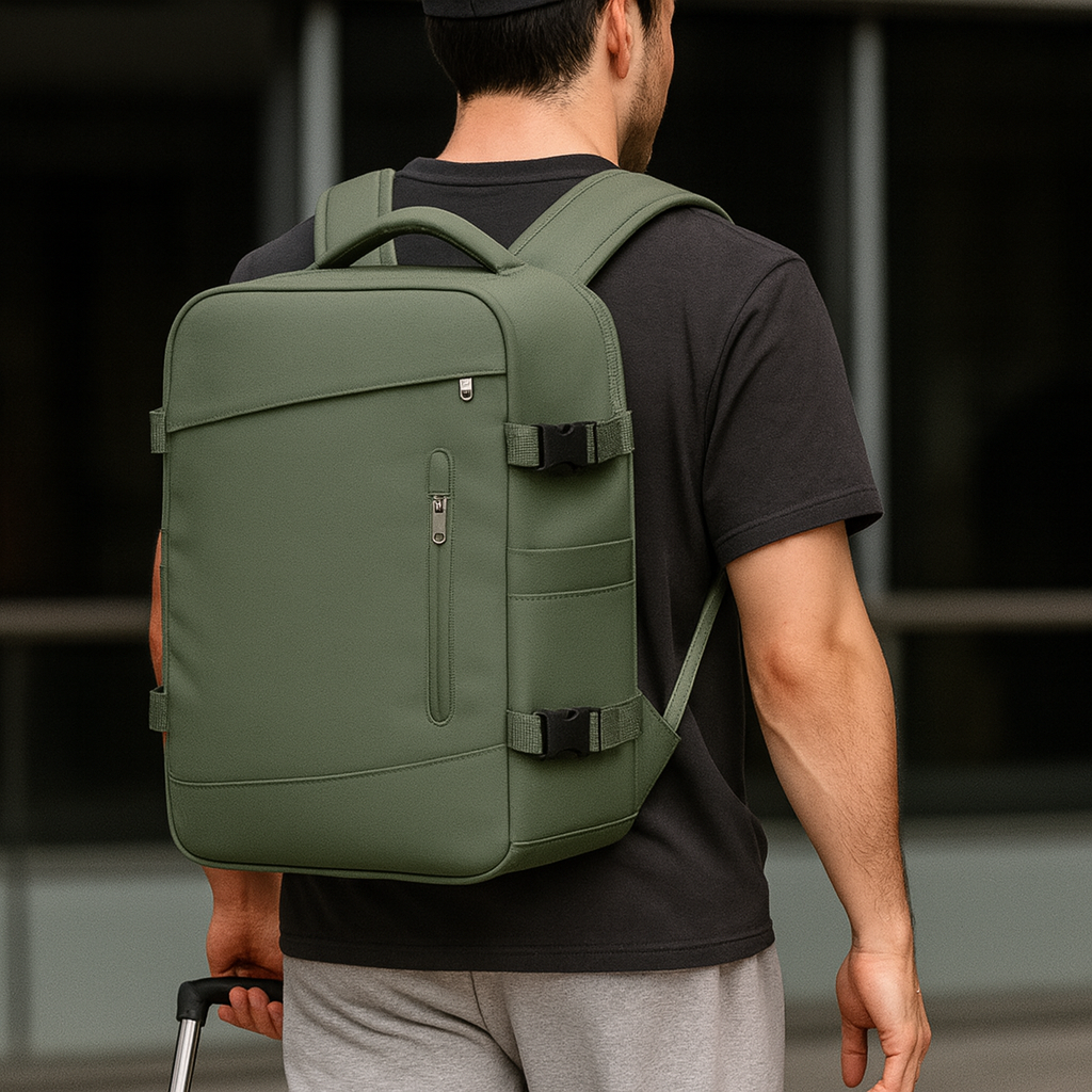 Reisetasche Herren 36–45L – Multifunktional, Wasserdicht & Laptopfach 17 Zoll