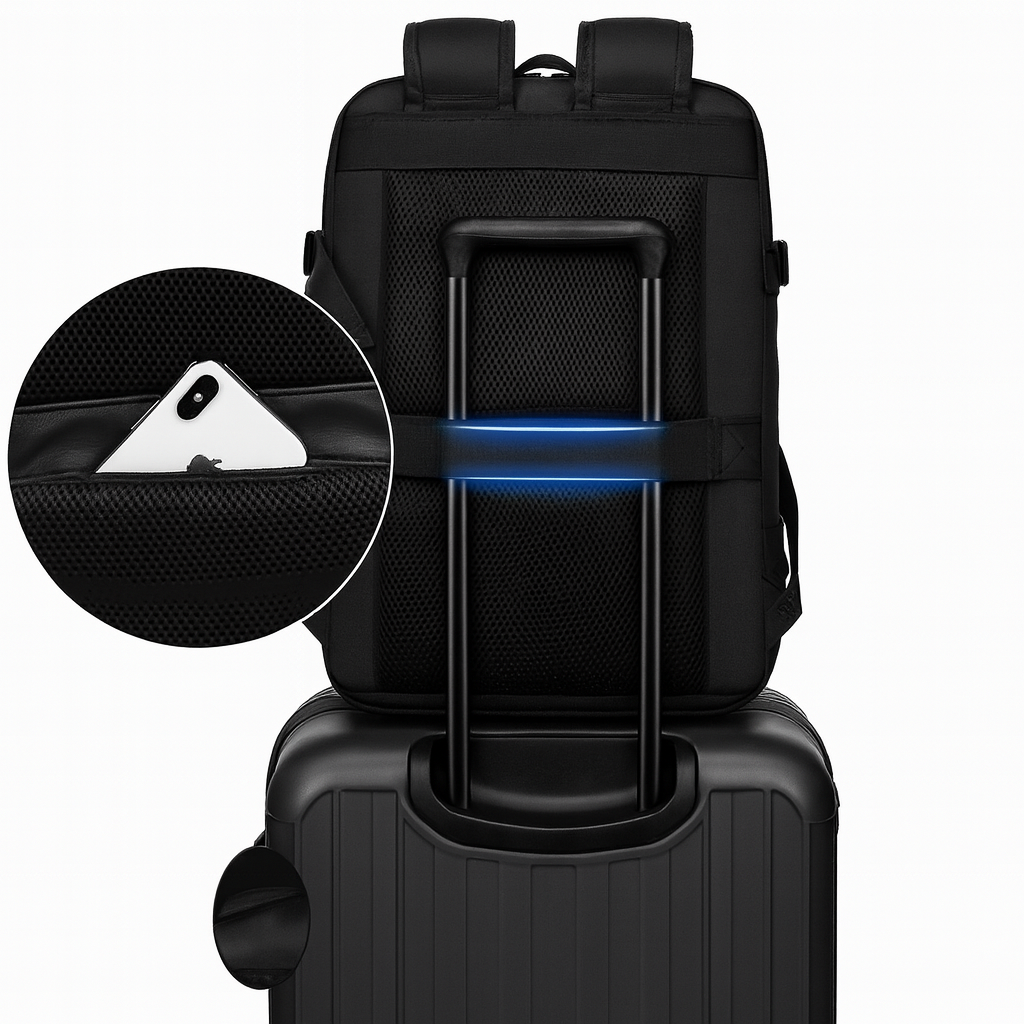 Reisetasche 35L – Wasserdicht, Multifunktional & Laptopfach bis 17 Zoll