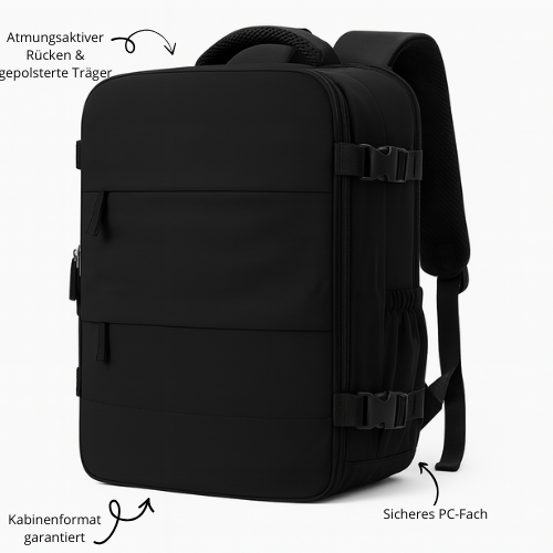 Kabinen-Reisetasche Handgepäck 20–35L – Kompatibel mit Ryanair & wasserdicht