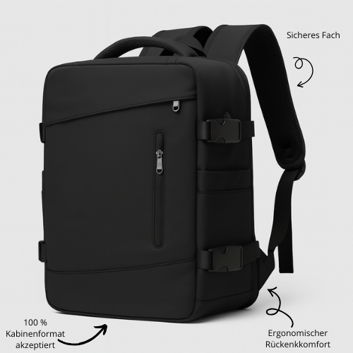 Reisetasche Herren 36–45L – Multifunktional, Wasserdicht & Laptopfach 17 Zoll
